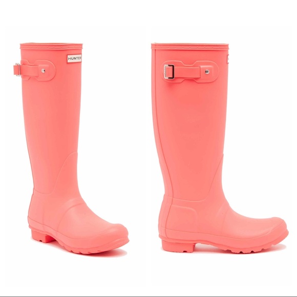 New HUNTER Classic Tall Rain Boot - Hyper Pink - Picture 2 of 6